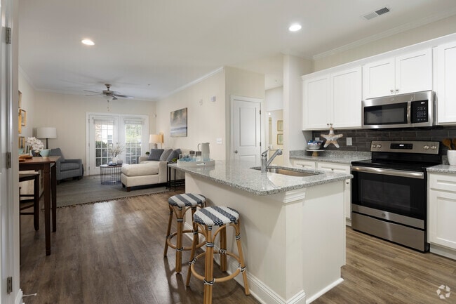 The Savannah - 2BR, 2BA - 1,152SF - Kitchen / Living Room