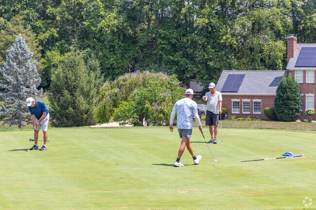Golfers of Crossroads Farm can enjoy three 9-hole courses at Lakeview Golf Club.