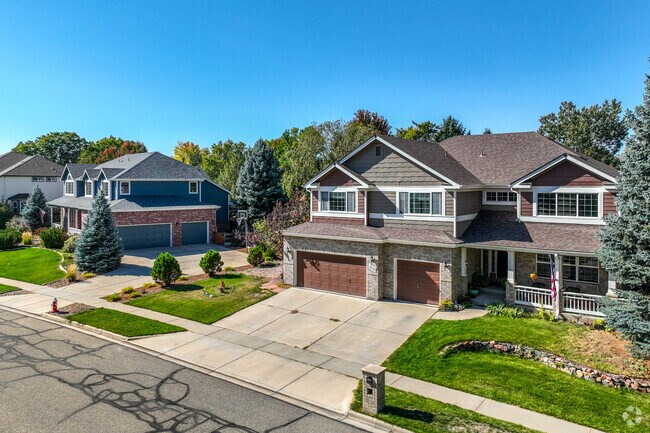 Homes in Pike are lined along residential streets with manicured, grassy lawns.