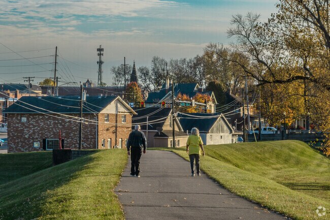 Go for an evening stroll with your loved one on the Great Miami Bike Path.