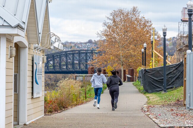 Runners enjoy the Three Rivers Heritage Trail in Southside Flats.