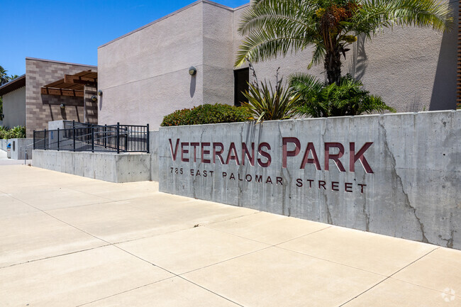 Veterans Park offers basketball courts, field sports, a skatepark, and dog park.