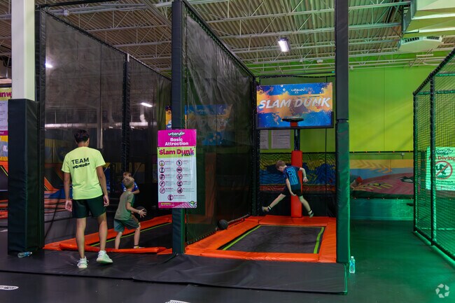 Players of all sizes can slam dunk at Urban Air Adventure Park near Colonial Hills.