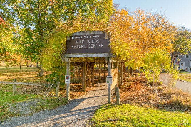 Wild Wings Nature Center near Henrietta offers wildlife exhibits and seasonal programs.