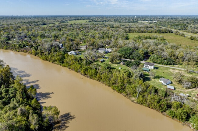 The Brazos River adds natural beauty, providing scenic views for residents of West Columbia.