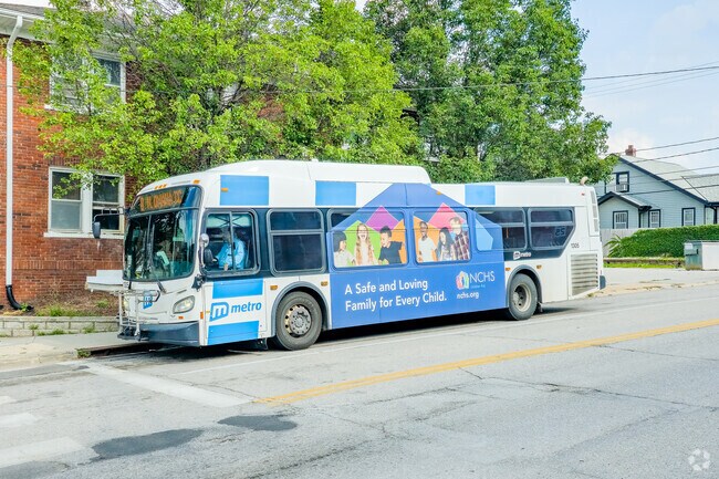Omaha Metro’s Route 4 line runs along Maple Street, serving Benson Gardens commuters.