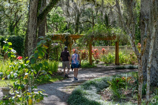 Explore the flora and fauna as you stroll through Sugar Mill Botanical Gardens in Foxboro.