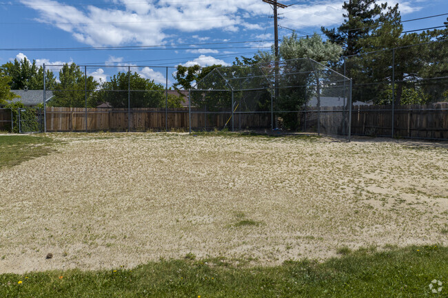 There is a kickball field in the back of Grace Warner Elementary School in Reno.