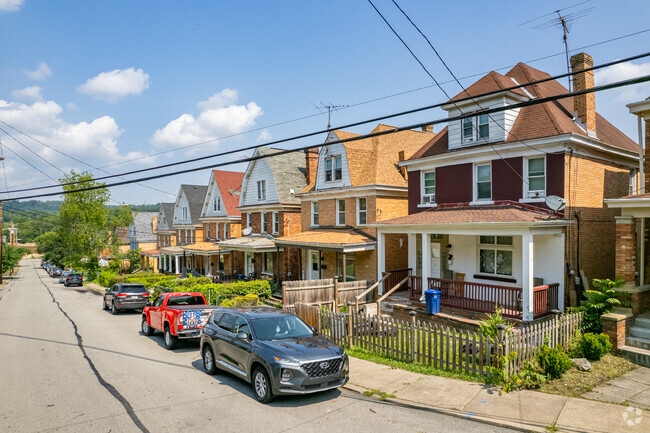 Classic architecture is on display in Fairywood with the rows of four square homes.
