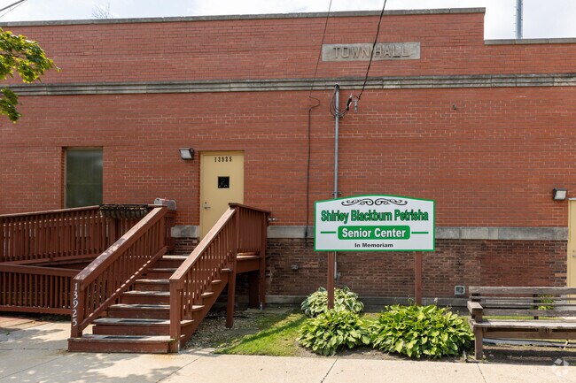 Burnham Town Hall and community center and Shirley Blackburn Petrisha, senior center.