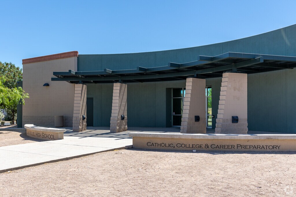 San Miguel Catholic High School serves grades 9-12 in Tucson, Arizona.