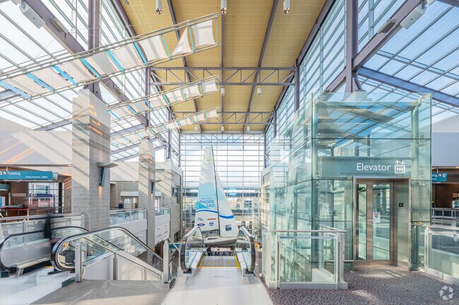 TF Green International Airport in Warwick is Rhode Island's only major airport.