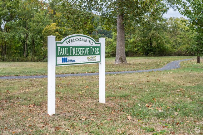 A new sign for Paul Preserve Park.