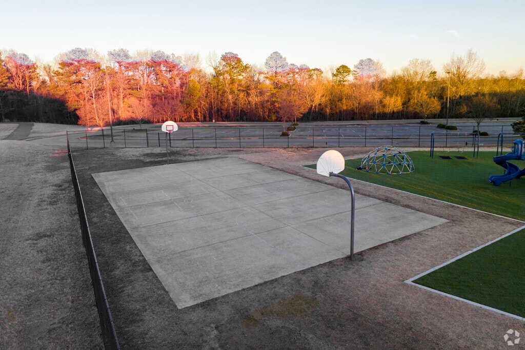 Basketball court for Mill Creek Elementary School in Madison Alabama.