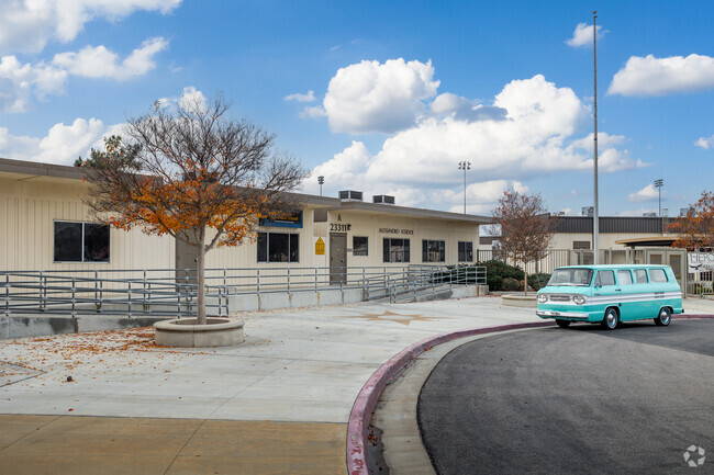 Alessandro School in Moreno Valley has a dedicated student drop-off zone.