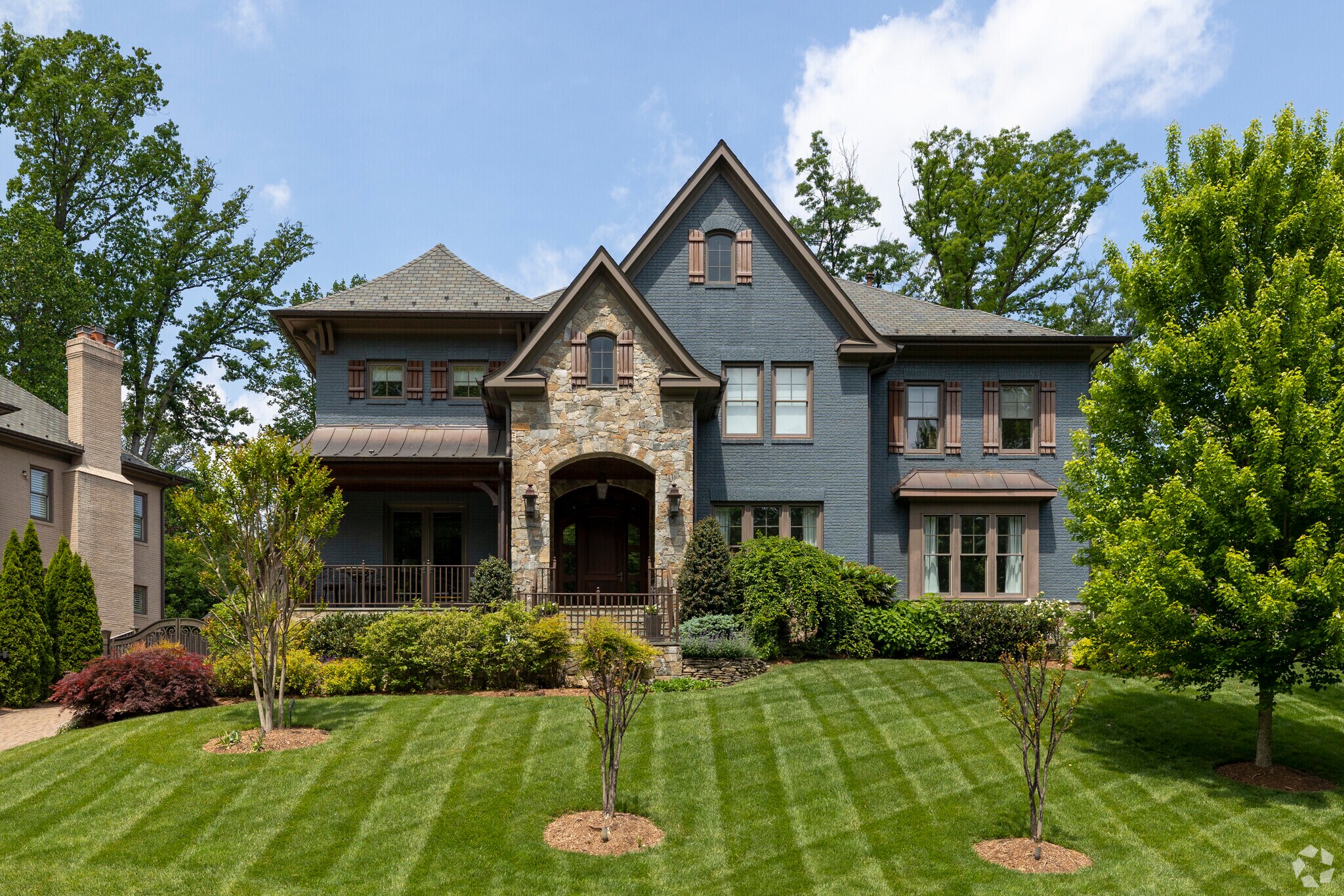 Gorgeous homes stand tall in the Gulf Branch neighborhood.
