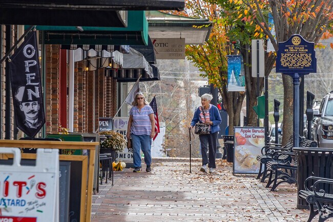 Residents can walk the streets of Downtown Lebanon with a friend.