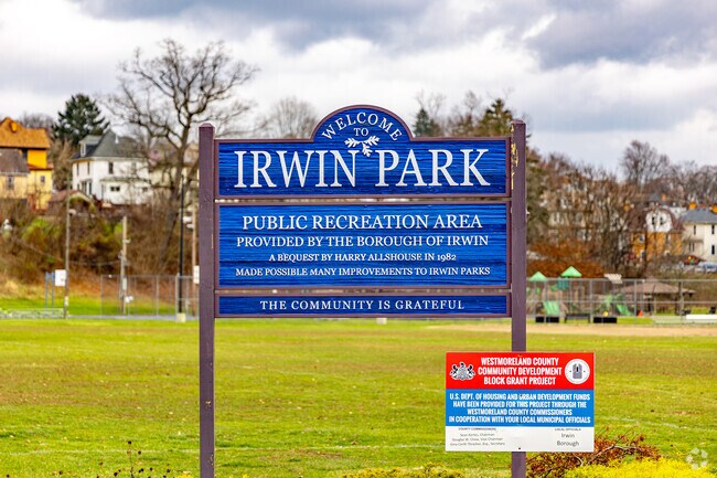 Irwin Park is centrally located in Irwin, PA.