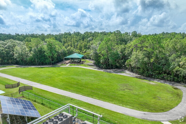 A track and field can be spotted behind Chiles Elementary School.