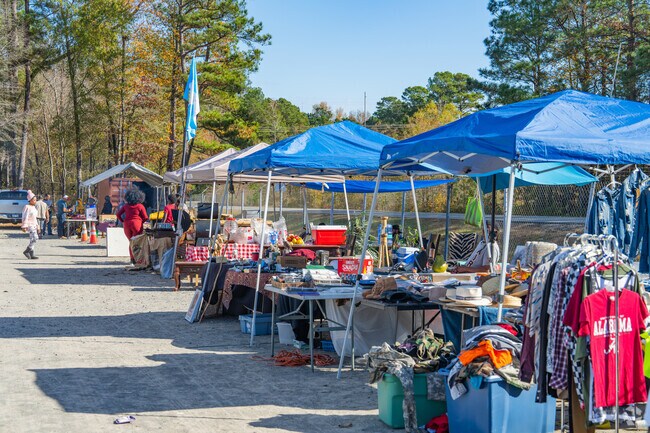 The expansive Pratt Road Flea Market on Wrightsville's western border is open every weekend.