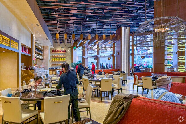 there are multiple restaurant options within the MGM Casino like Voltaggio Steak House.