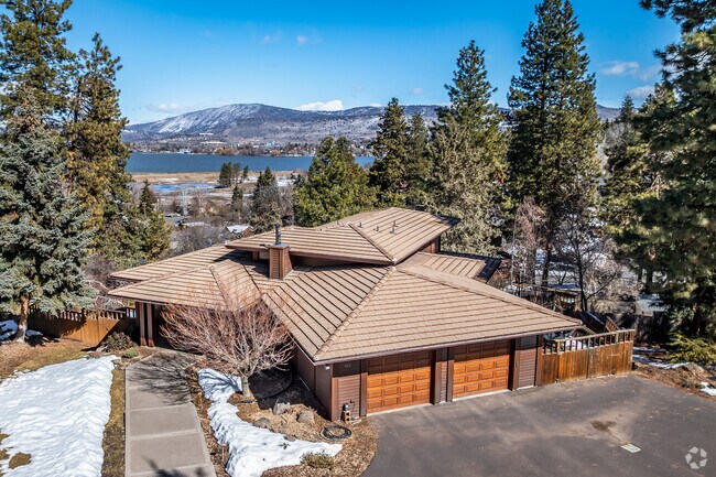 This custom-built home has a great lake view in Klamath Falls.