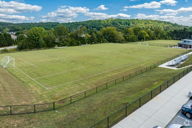 East Hamilton Middle School has a full size soccer field.