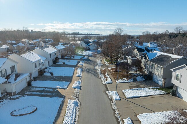 Sidewalk-lined streets invite residents to walk and enjoy Standing Bear’s outdoors.
