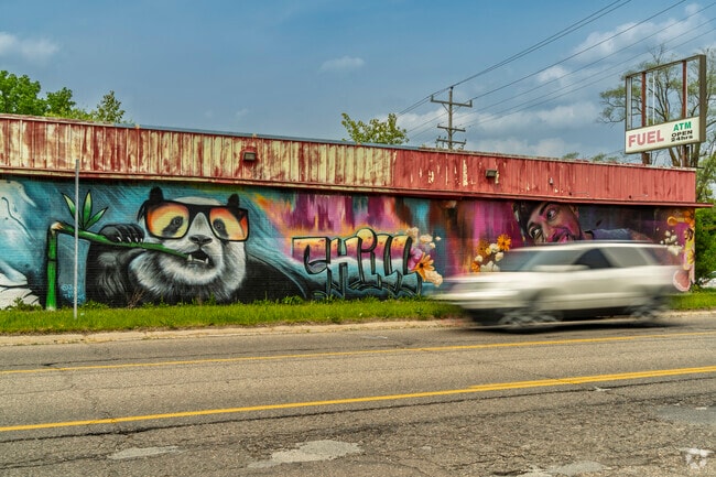 Quirky street art can be found throughout the Sterling and Myrtle neighborhood.