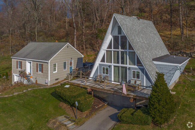 Discover a unique blend of architectural styles near Candlewood Lake.