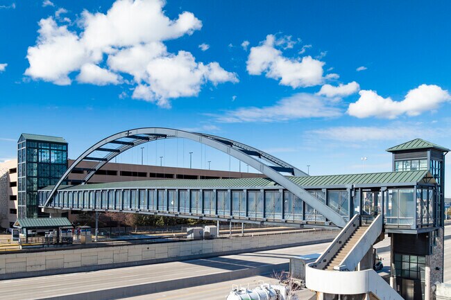 Easy transit options are available in Meridian Village, Lone Tree, Colorado.