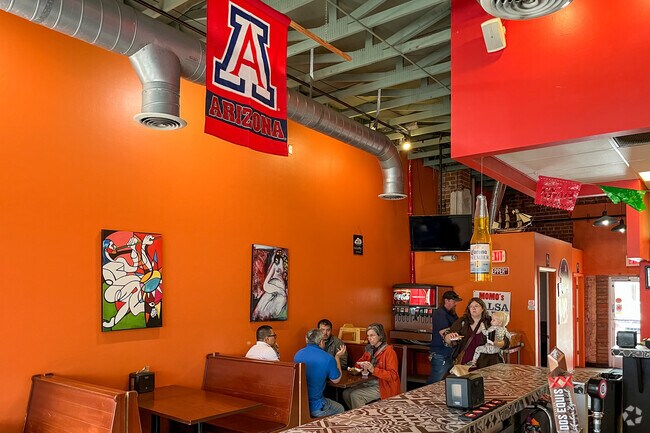 Located on 6th Street across from campus in Rincon Heights, Momo's serves up Mexican cuisine.