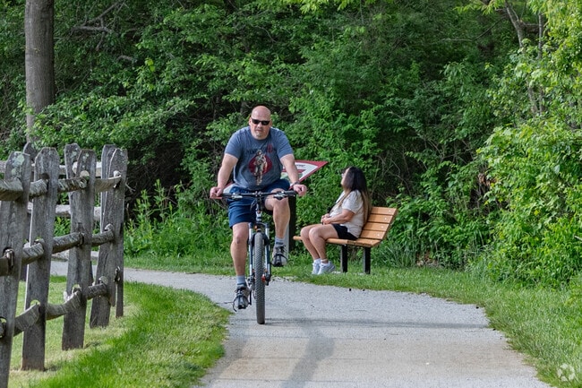 Middle Branch Trail is a great place for residents of Martindale Park to ride their bike.