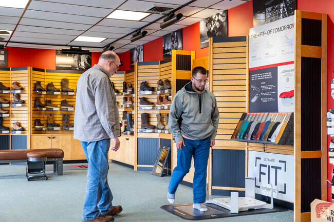 At Red Wing, you can get a boot or shoe fitted to your feet.