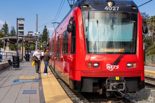 Fletcher Hills residents have the convenience of MTS transportation with the trolley.