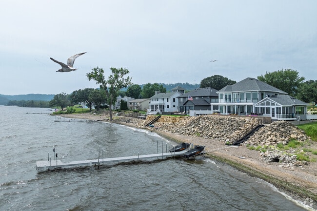 Homes on the lake are the most sought-after in Lake City.