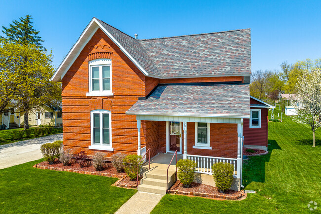 Well-maintained and updated historic homes are common in the center of Panora.