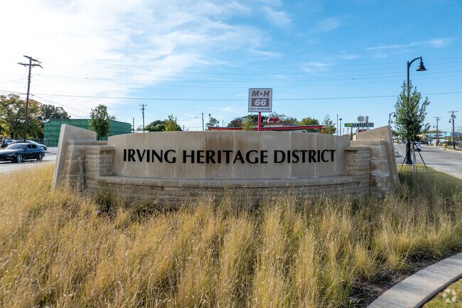 The Heritage District near downtown Irving features local shops and cultural culinary dining.