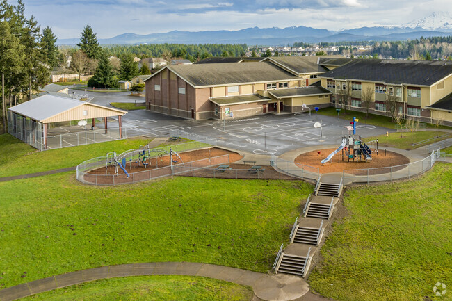 Shelter area when the weather is not so nice at Emma L. Carson Elementary.