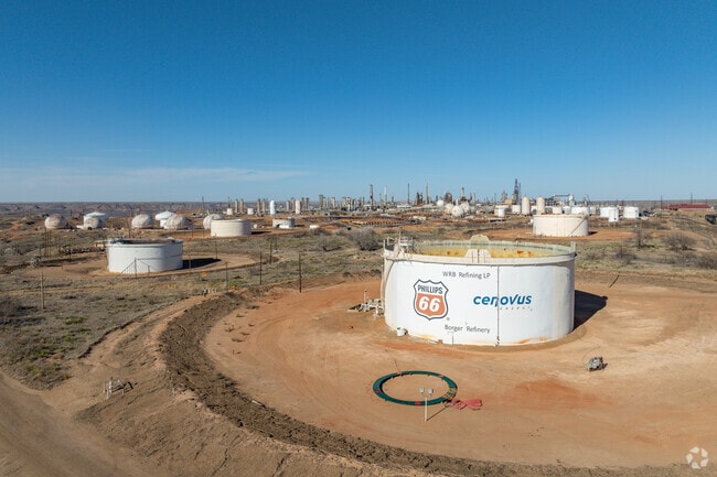 The Chevron Phillips Chemical plant is one of Borger's largest employers.