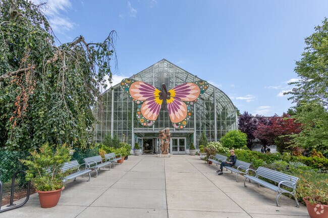 Krohn Conservatory opened in 1933 and is located Eden Park right outside of Walnut Hills.