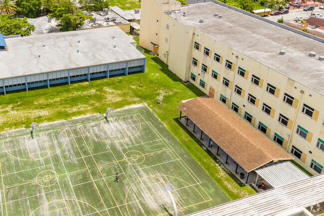 Have a great time in Citrus Grove Middle School's sports field during recess.