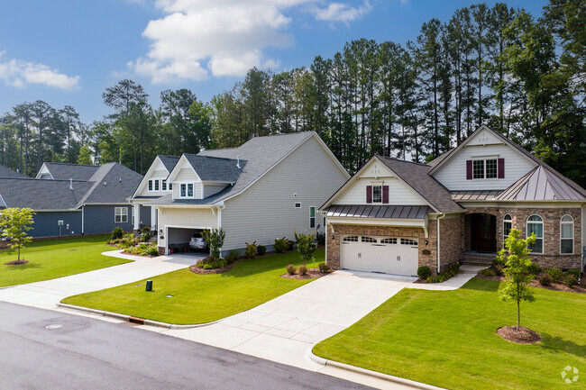 There are many different subdivisions in the Green Level community each with feel.