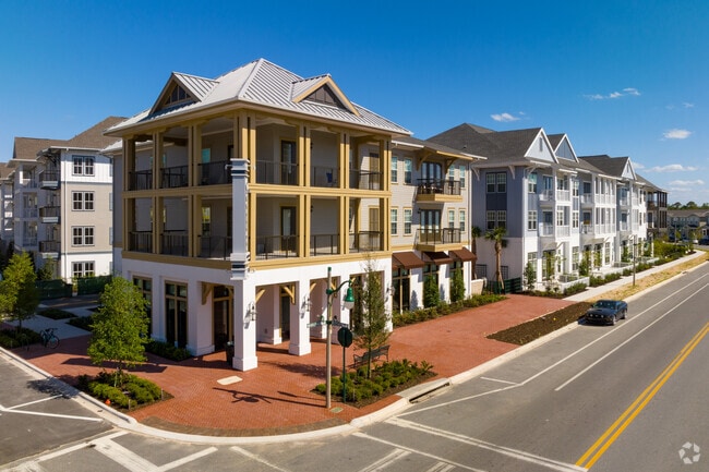 Celebration features apartments as well as houses.