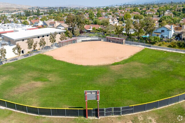 Baseball field at Centennial High school in Corona.