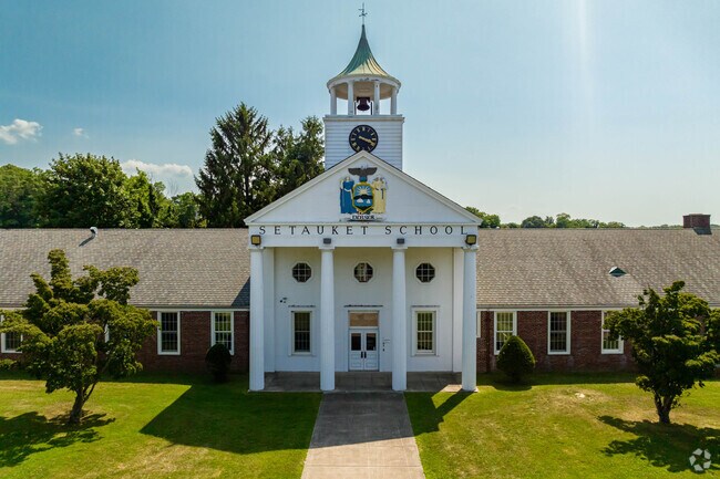 This is the main entrance to Setauket Elementary School in Old Field.