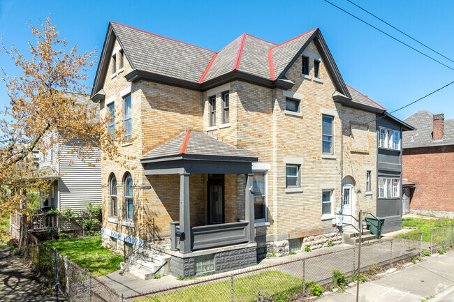 Most homes in East Franklinton are two-story with parking on the street.