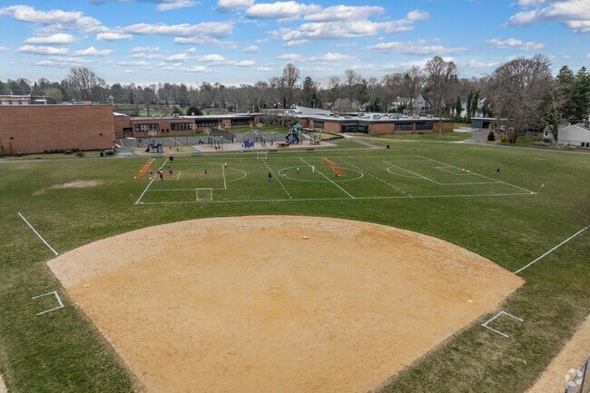 Forrestdale School's baseball diamond.