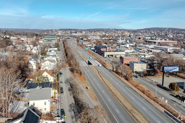 Route 8 runs right through the heart of Waterbury.