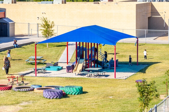Your kids will love getting outdoors on the playground at H. L. Suverkrup Elementary School.